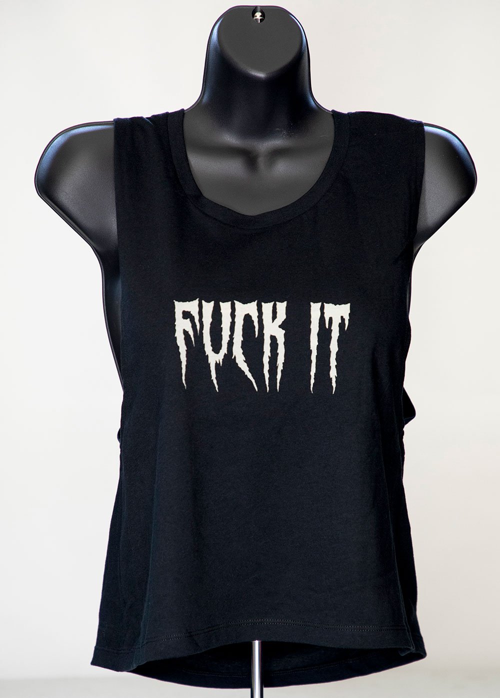 Image of FUCK IT! Womens crop tank