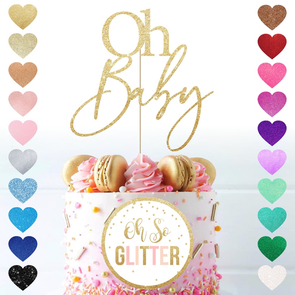 Image of Oh Baby Cake Topper