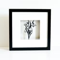 Framed Snowdrop Papercut Picture