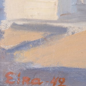 Image of 1942, Swedish Painting, 'Stockholm,' Eira Thelander