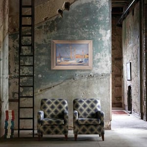 Image of 1942, Swedish Painting, 'Stockholm,' Eira Thelander