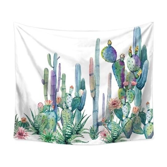 Image of Colorful Cactus Tapestry 