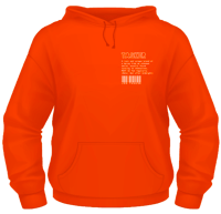 Image 1 of Orange 'Tasker/Co' Hoodie