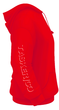 Image 2 of Red 'Tasker/Co' Hoodie