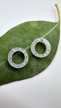 Image 2 of Náušnice Hope Circle třpytivé 