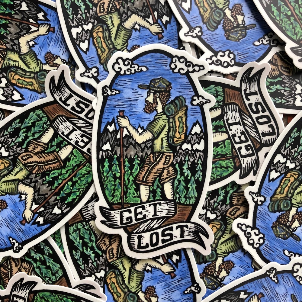 Image of Get Lost stickers & magnets