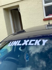 60cm UNLXCKY window sticker