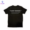 Black & 3M Silver “CLOUT CHASERS.” Tee