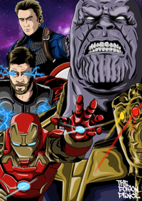 Avengers Poster - Hand Signed