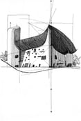 Image of Notre Dame du Haut sketch