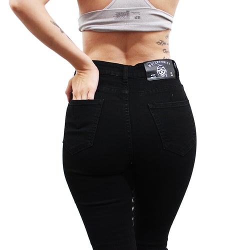 Image of Black Barrel Jeans - For Her