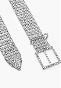Image 2 of Royalty Sterling Crystal Belt 