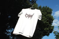 Image 1 of sketchy brown logo tee