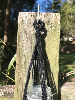 Image of Mini Macrame Hangers - Black