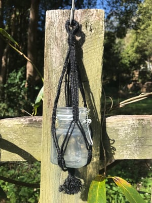 Image of Mini Macrame Hangers - Black