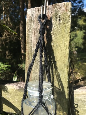 Image of Mini Macrame Hangers - Black