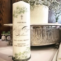 Custom Full Colour Baptism Candle