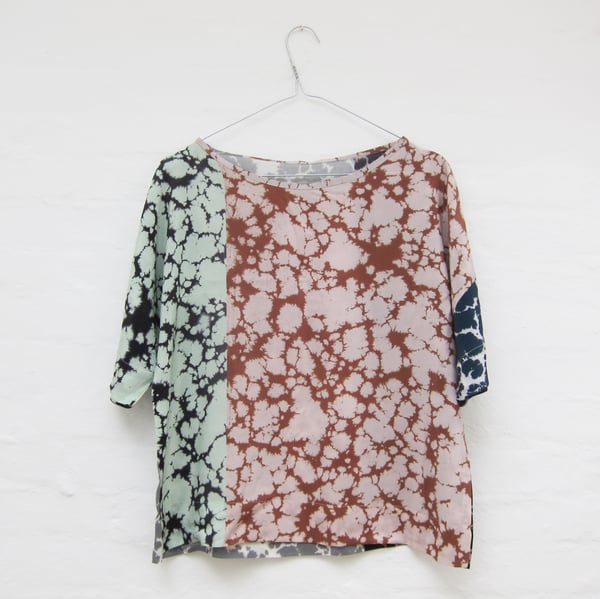 Image of Marbled silk blouse # 1