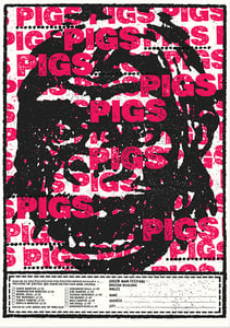 Image of PIGS PIGS PIGS PIGS PIGS PIGS PIGS Poster - Green Man 2019