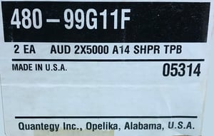 Image of 2 pack of Quantegy 480 2" x 5000' in Tape Care Library Shipper