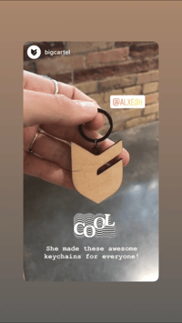 Image 3 of Big Cartel Logo Keychains