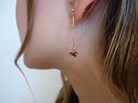 Image 3 of Crew ruby earrings