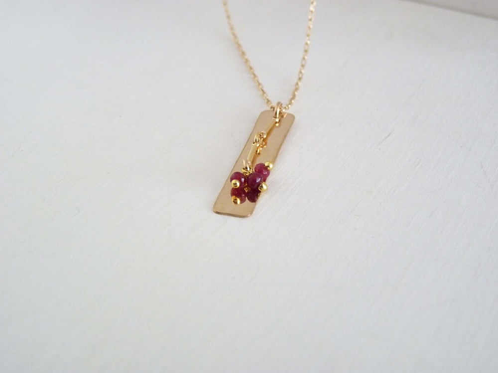 Image of Crew ruby necklace