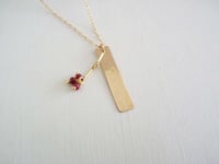 Image 4 of Crew ruby necklace
