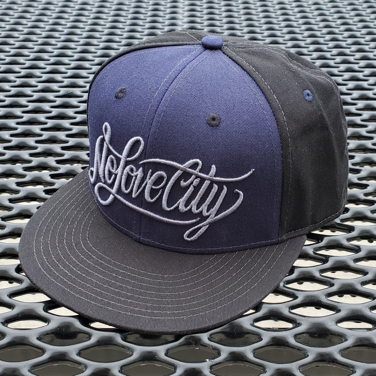 Louisville Script Baseball Font Snapback Trucker Hat, Black/Charcoal Grey  at  Men's Clothing store