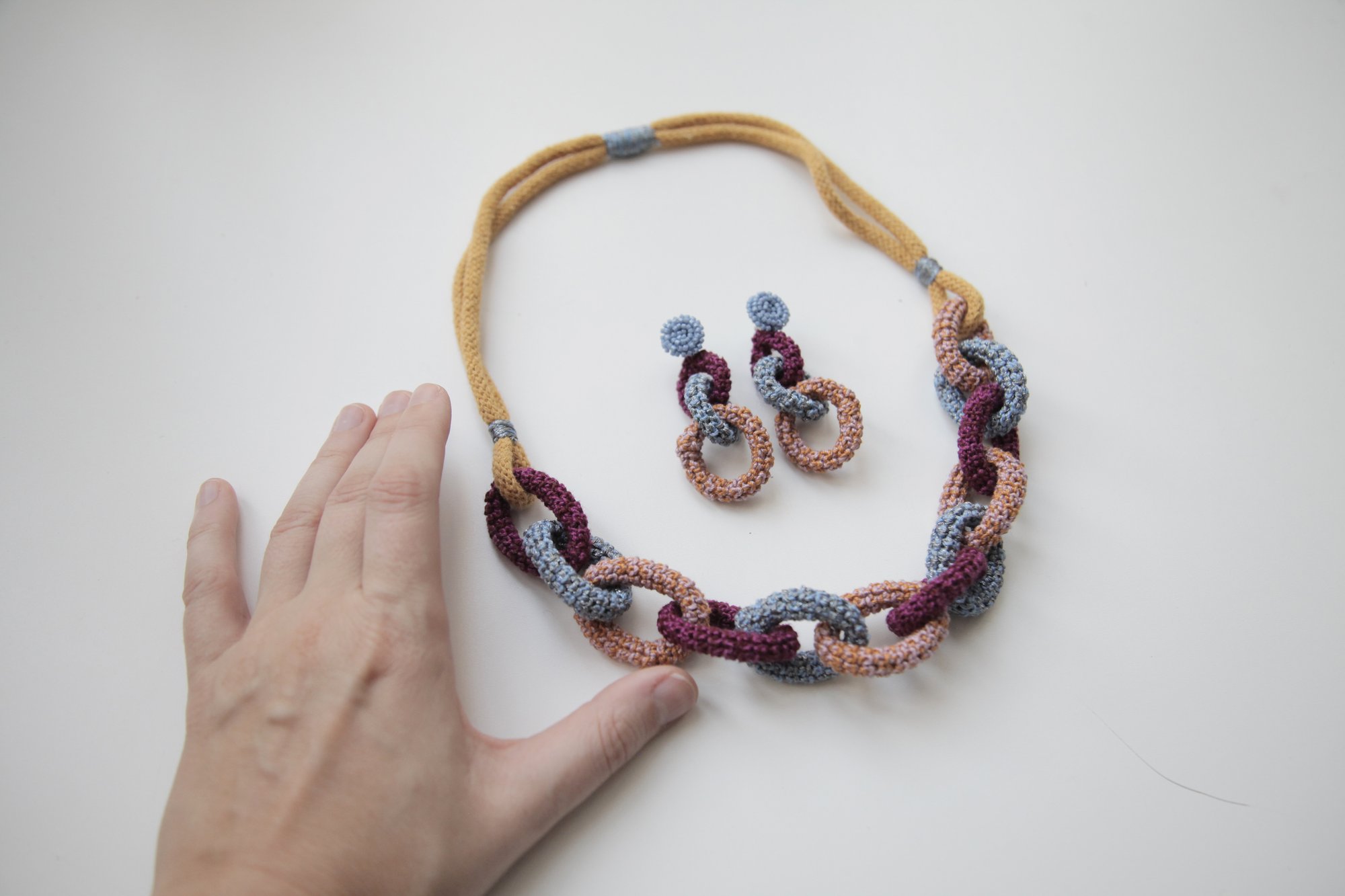 Image of Multicolor Bonded Together necklace