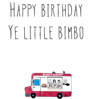 Bimbo’s Birthday Card 