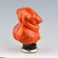 Image 3 of XL. Curvy Pumpkin Goddess- Lampwork Sculpture Bead