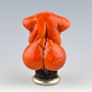 Image of XL. Curvy Pumpkin Goddess- Lampwork Sculpture Bead