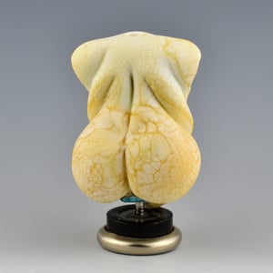 Image of XL. Curvy Ivory Goddess- Lampwork Sculpture Bead