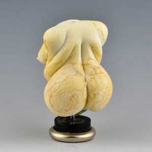 Image of XL. Curvy Ivory Goddess- Lampwork Sculpture Bead