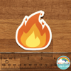 Large Fire Sticker