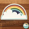 XL Rainbow and Cloud Sticker