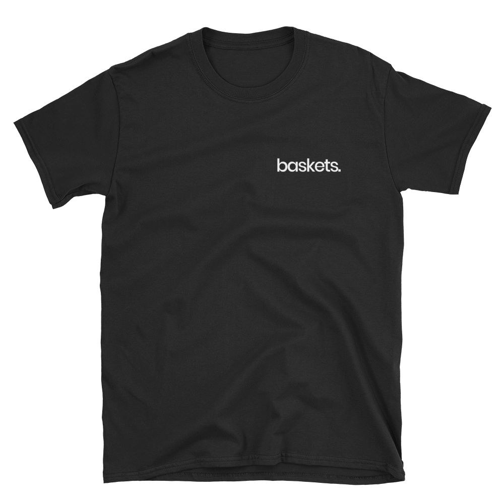 Image of baskets black t-shirt