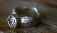 Image 2 of 'Bling Ring' Maxi | Recycled Silver Ring with Cubic Zirconia