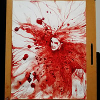 Darkthrone blood painting (original) 