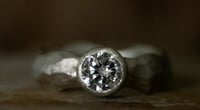 Image 1 of 'Bling Ring' Midi | Recycled Sterling Silver Ring with Cubic Zirconia