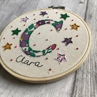 Image 4 of Liberty initial and star hoop 