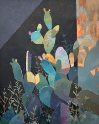 Image 1 of Forget Me Not - 26x32" Acrylic On Unstretched canvas