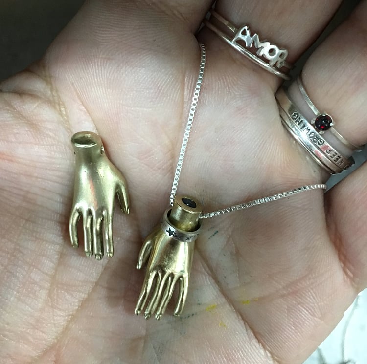 Image of hand necklace