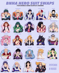 Image 1 of HERO SUIT SWAP ✧ BNHA Acrylic Keychains