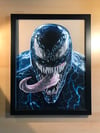 Venom Original Drawing (Framed)