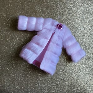 Image of LoungingLinda Panelled Faux Fur ~ Baby Pink