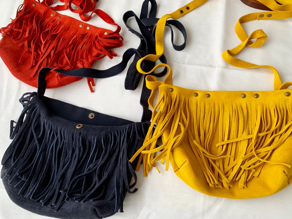 Image of  Fringed Suede Handbag