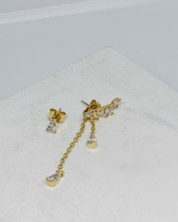 Image of Stud and Dangle Zirconia