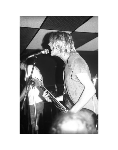 Image of 11X14 Kurt Cobain print 2 / Nirvana October 9, 1991